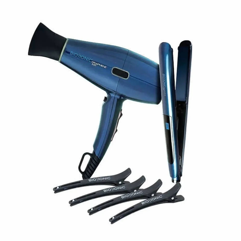 BIO IONIC Graphene MX Pro Styling Kit with Dryer & 1